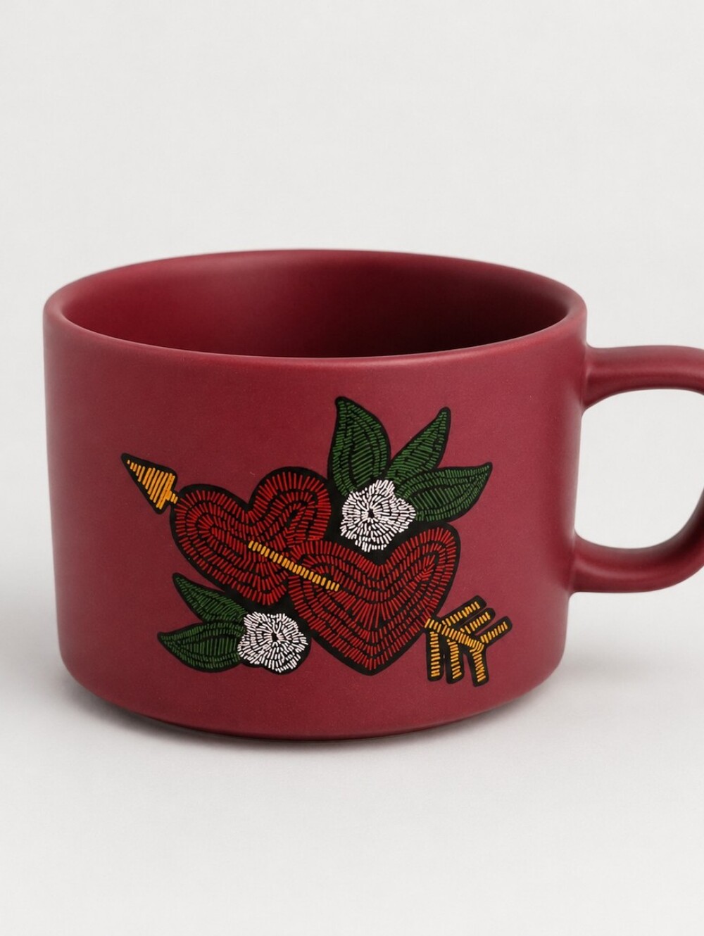 Starbucks Collectors Red Heart Ceramic Mug